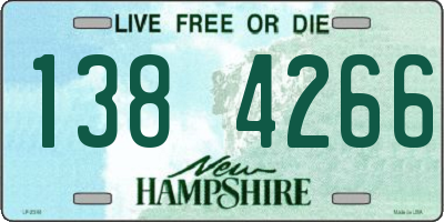 NH license plate 1384266