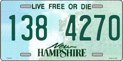 NH license plate 1384270