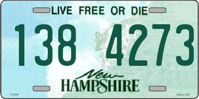NH license plate 1384273
