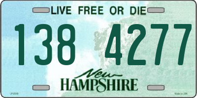 NH license plate 1384277