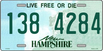 NH license plate 1384284
