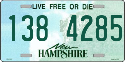 NH license plate 1384285