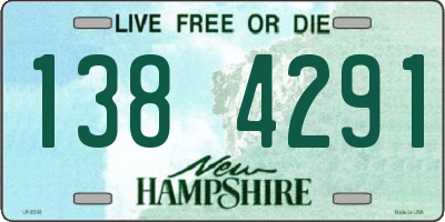 NH license plate 1384291