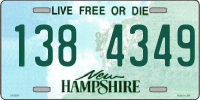 NH license plate 1384349