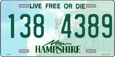 NH license plate 1384389