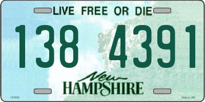 NH license plate 1384391