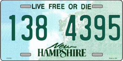 NH license plate 1384395