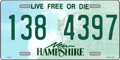 NH license plate 1384397