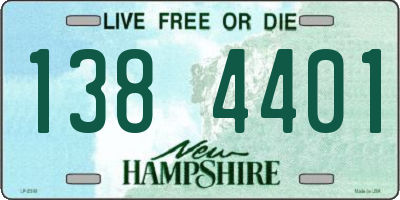 NH license plate 1384401