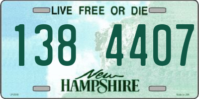 NH license plate 1384407