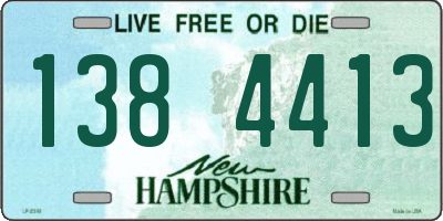 NH license plate 1384413