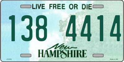 NH license plate 1384414