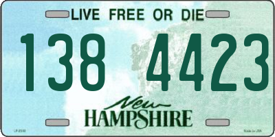 NH license plate 1384423