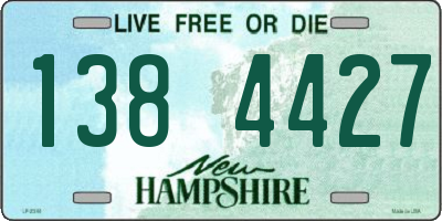 NH license plate 1384427