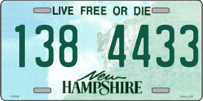 NH license plate 1384433