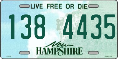 NH license plate 1384435