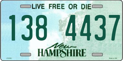 NH license plate 1384437