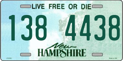 NH license plate 1384438