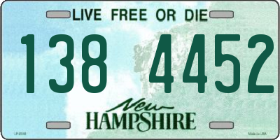 NH license plate 1384452