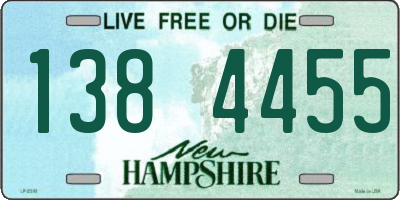 NH license plate 1384455
