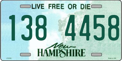 NH license plate 1384458