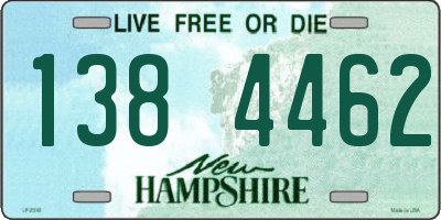 NH license plate 1384462