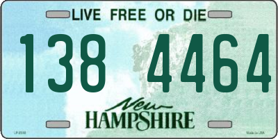NH license plate 1384464
