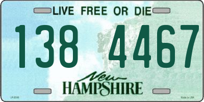 NH license plate 1384467