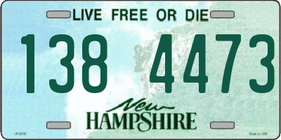 NH license plate 1384473