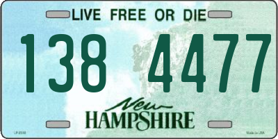 NH license plate 1384477