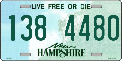 NH license plate 1384480