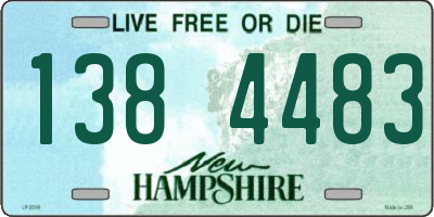 NH license plate 1384483