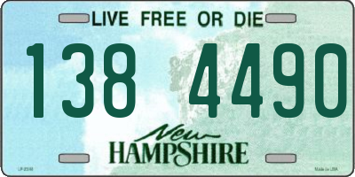 NH license plate 1384490