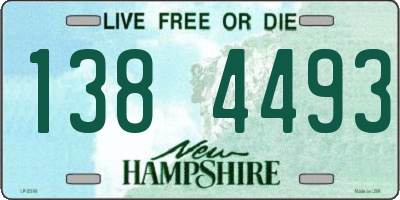 NH license plate 1384493