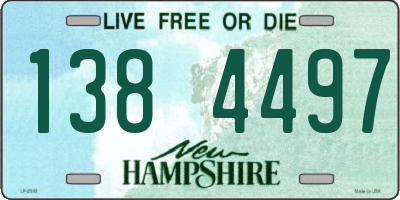 NH license plate 1384497