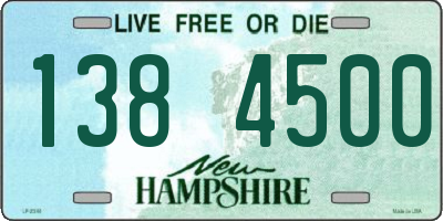 NH license plate 1384500