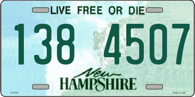 NH license plate 1384507