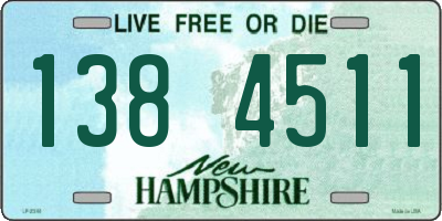 NH license plate 1384511