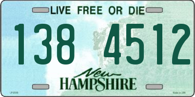 NH license plate 1384512