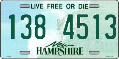 NH license plate 1384513