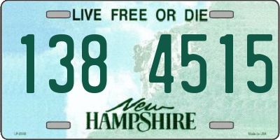NH license plate 1384515