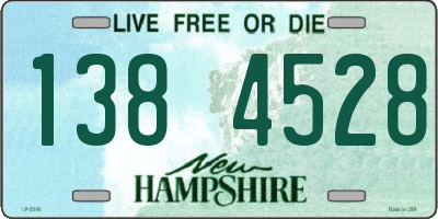 NH license plate 1384528