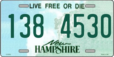NH license plate 1384530
