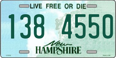NH license plate 1384550