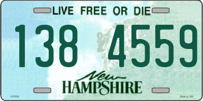 NH license plate 1384559