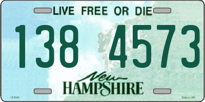 NH license plate 1384573