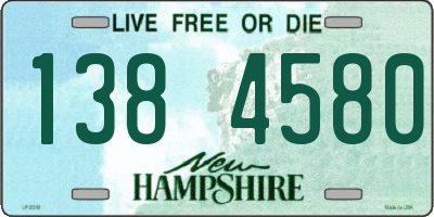 NH license plate 1384580
