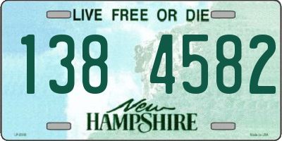 NH license plate 1384582