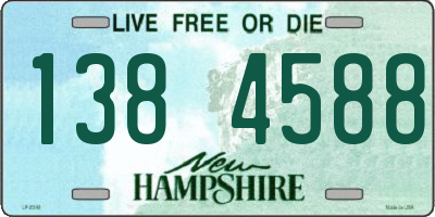 NH license plate 1384588