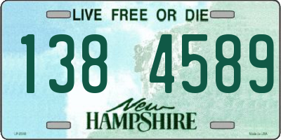 NH license plate 1384589